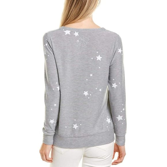 CHASER SOFT FLEECE Sweatshirt Women's long sleeve shirt Gray w/Star NWT MSRP $79 - Picture 2 of 12